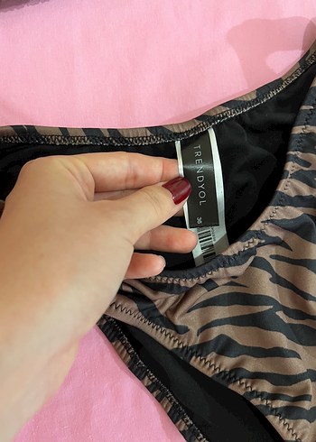 36 Beden kahverengi Renk Milla bikini takımı