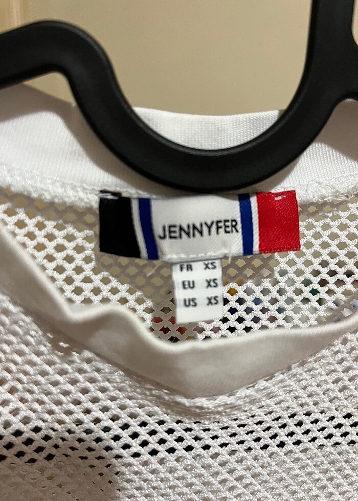 Beyaz file tshirt bluz - Görsel 4