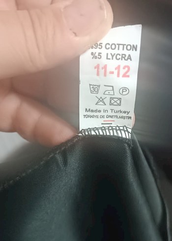 Düğmeli Siyah Deri Mini Etek - Görsel 3