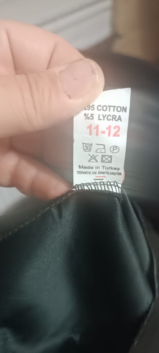 Düğmeli Siyah Deri Mini Etek - Görsel 3