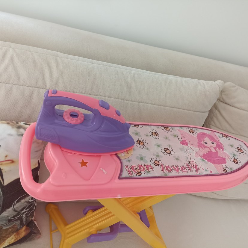 Renkli Pembe Çocuk Ütü Masası - Görsel 3