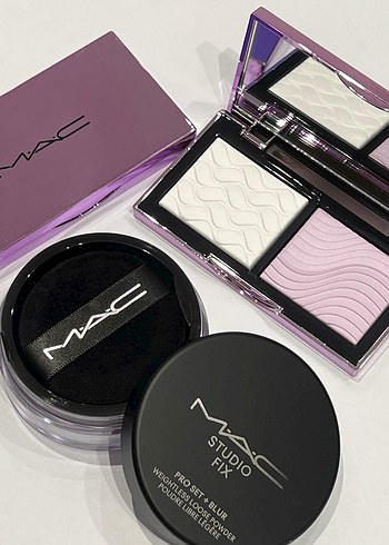 MAC Açık Mor Aydınlatıcı ve Pudra Seti