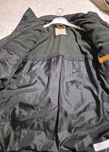 Düğmeli haki Erkek çocuk Mont - Görsel 5