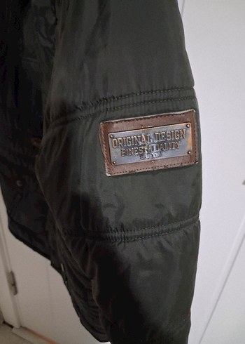 Düğmeli haki Erkek çocuk Mont - Görsel 3