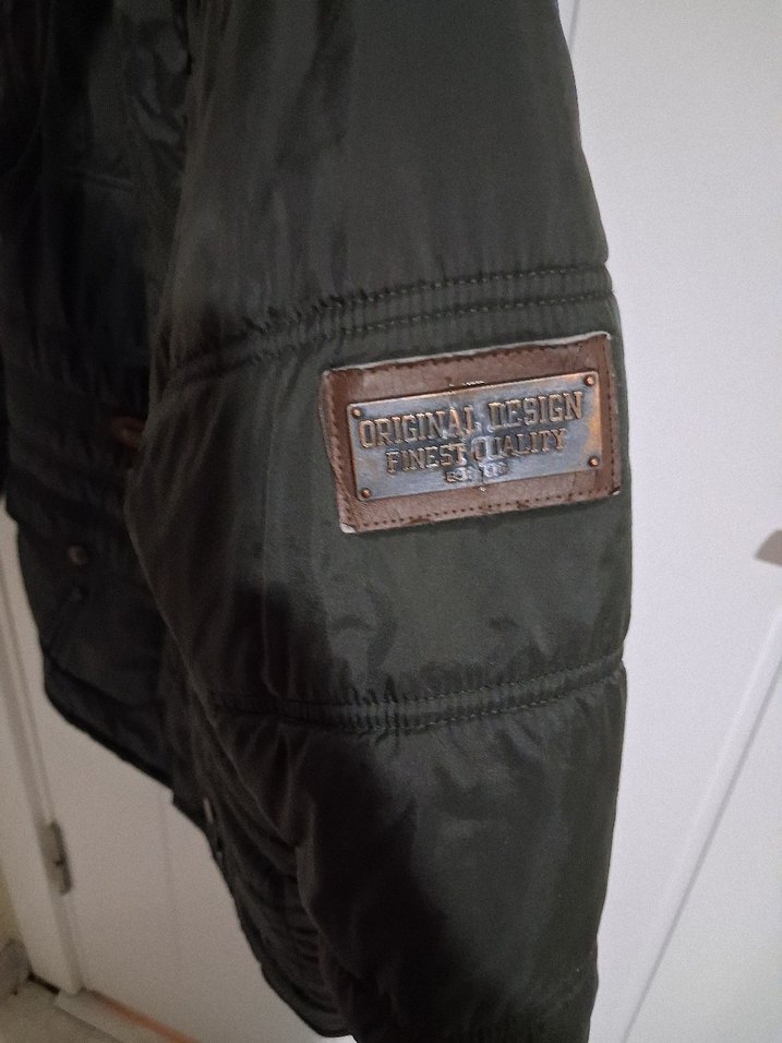 Düğmeli haki Erkek çocuk Mont - Görsel 3