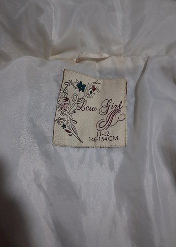 kız çocuk Beyaz Kürklü Kolsuz Yelek - Görsel 5