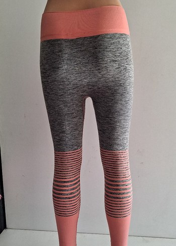 Gri Kadın Uzun Spor Tayt - Görsel 2