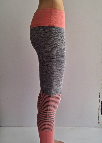 Gri Kadın Uzun Spor Tayt - Görsel 3