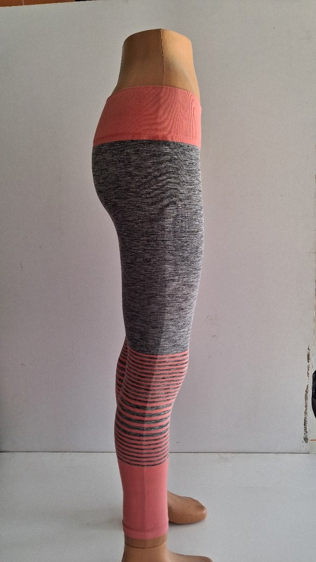 Gri Kadın Uzun Spor Tayt - Görsel 3