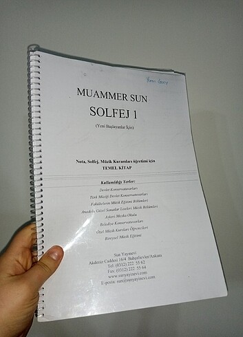 Muammer Sun Solfej 1. Kitap PDF çıktısı 