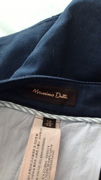 38 Beden lacivert Renk Massimo Dutti Kumaş Pantolon