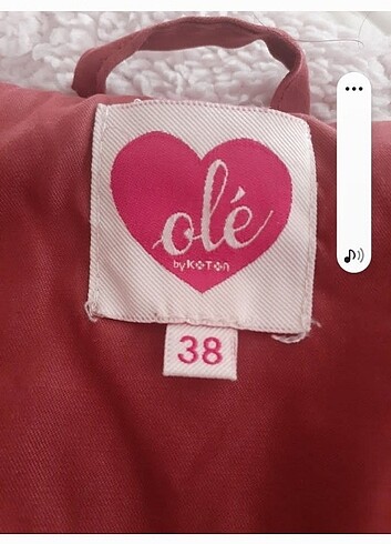 38 Beden Kiremit rengi koton mont