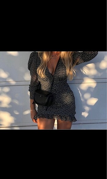 Zara mini şifon elbise