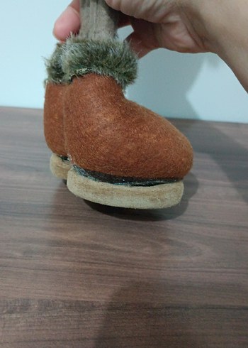 Gri atkılı kahverengi peluş oyuncak geyik - Görsel 8