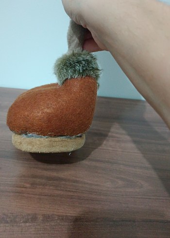 Gri atkılı kahverengi peluş oyuncak geyik - Görsel 7