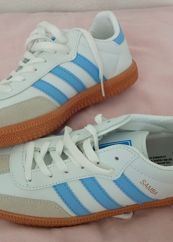 Adidas Beyaz Mavi Kadın Spor Ayakkabı - Görsel 4