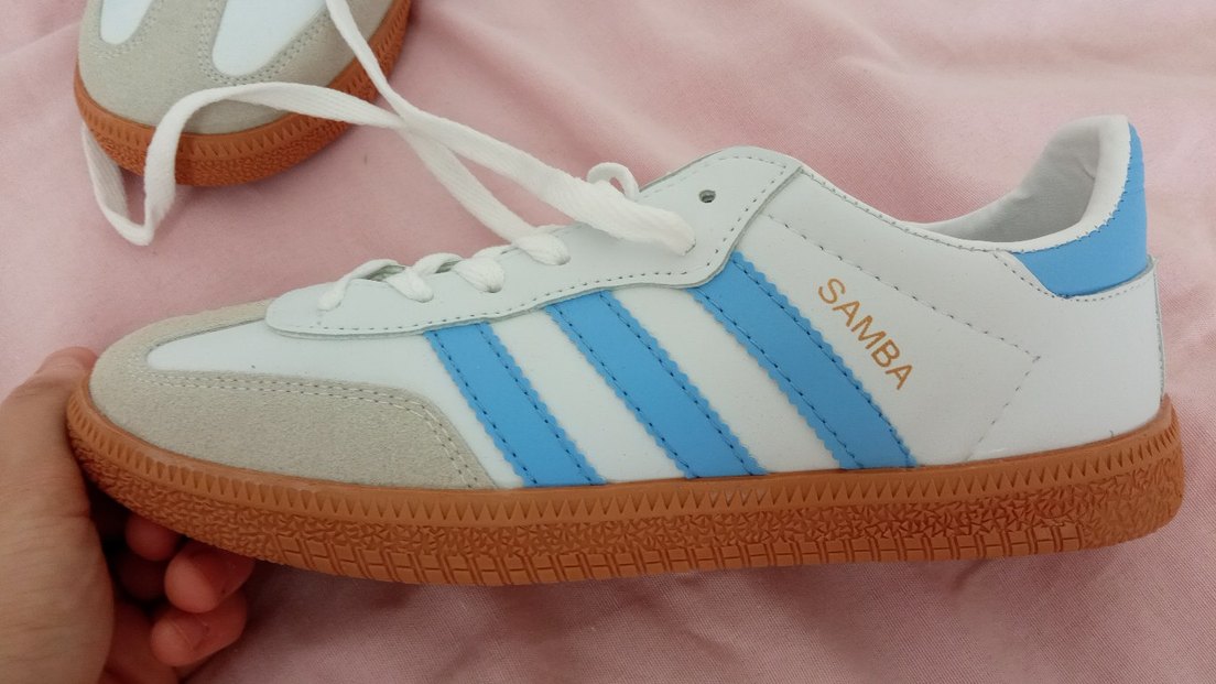 Adidas Beyaz Mavi Kadın Spor Ayakkabı - Görsel 3