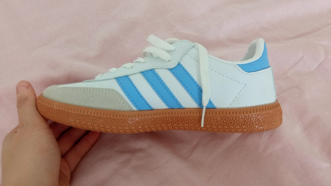 Adidas Beyaz Mavi Kadın Spor Ayakkabı - Görsel 5