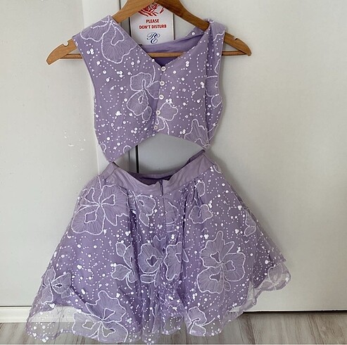 BG Store B&G Store 9-10 yaş lila abiye elbise