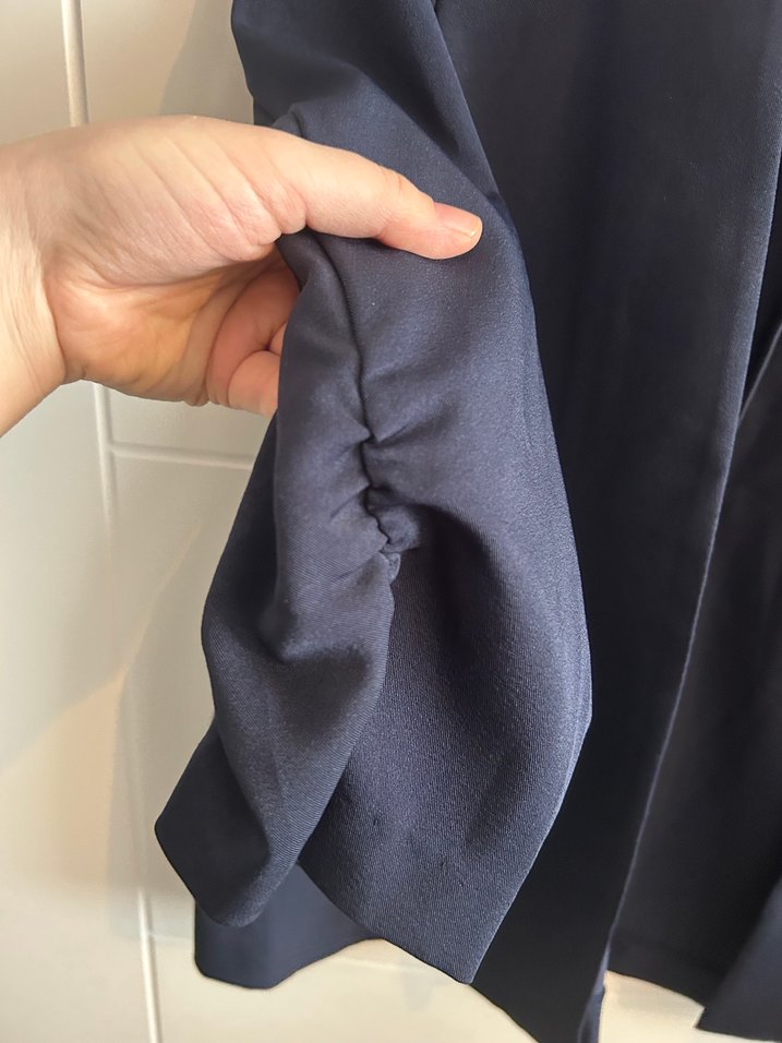 Gri Kadın Midi Boy Salaş Blazer Ceket - Görsel 2