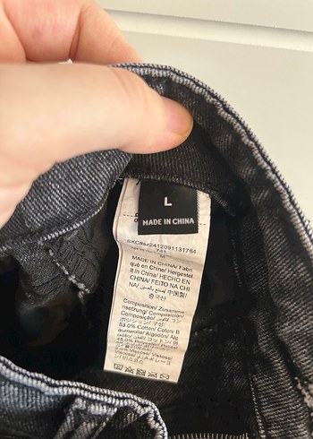 Gri Rahat Kesim Midi Kadın Kot Etek - Görsel 5