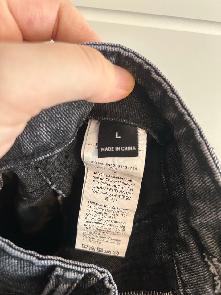 Gri Rahat Kesim Midi Kadın Kot Etek - Görsel 5