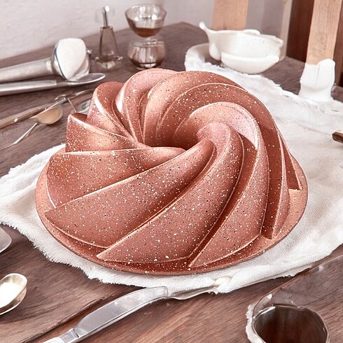 GRANİT DÖKÜM RÜZGAR GÜLÜ KEK KALIBI ROSE