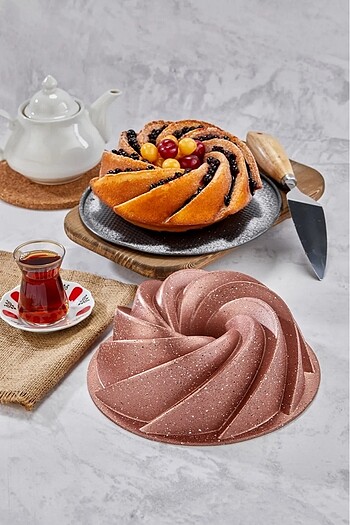 Beden GRANİT DÖKÜM RÜZGAR GÜLÜ KEK KALIBI ROSE