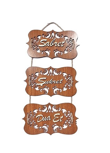 Sabret,Şükret,Dua et Duvar Süsü