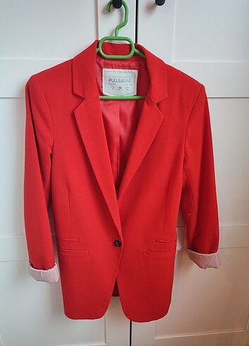 Pull and bear marka s beden nar çiçeği blazer