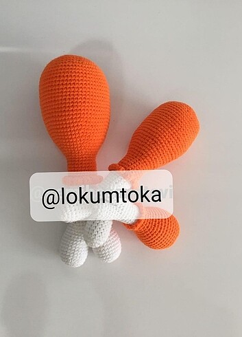 Beden Kedi oyuncağı Amigurumi tavuk but