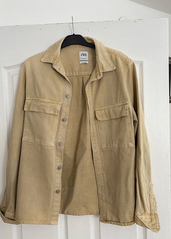 Bej Düğmeli erkek Keten Ceket - Görsel 4