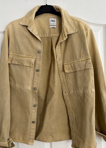 Bej Düğmeli erkek Keten Ceket - Görsel 2