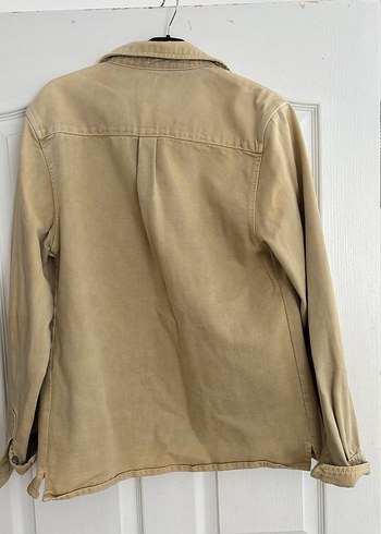 Bej Düğmeli erkek Keten Ceket - Görsel 3