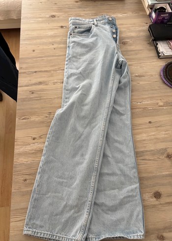 Pull and Bear PULL&BEAR Düğmeli Loose Fit erkek Denim Pantolon