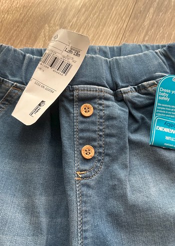 LC Waikiki Mavi Gri Düğmeli Erkek Kot Pantolon