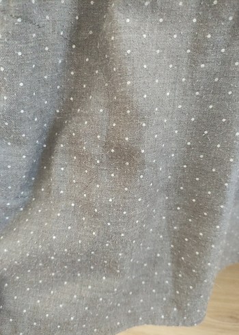 Zara Gri Puantiyeli Uzun Kollu Kız Elbisesi - Görsel 3