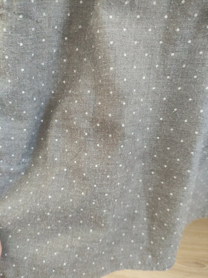 Zara Gri Puantiyeli Uzun Kollu Kız Elbisesi - Görsel 3