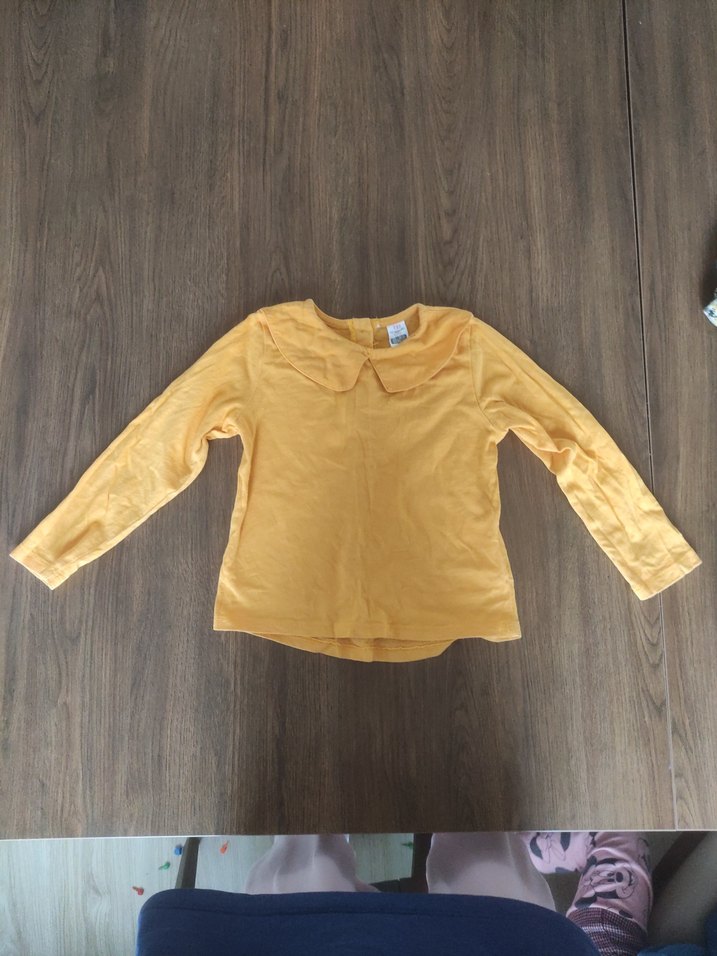 Kız Çocuk Kareli Askılı Şort Tulum ve Bluz takım - Görsel 4