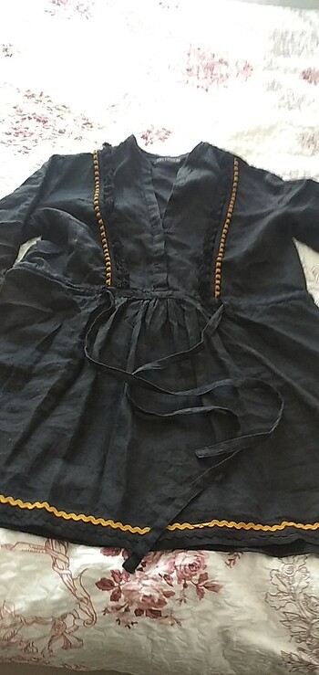 Zara belden büzgülü siyah elbise ofis içi elbise