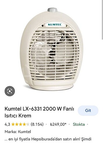 Isıtıcı Fan