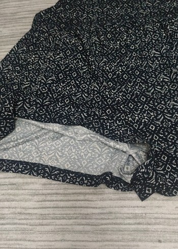 Desenli Siyah Kolsuz Mini Tulum - Görsel 3