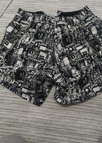 Desenli Gri erkek Deniz şortu - Görsel 3