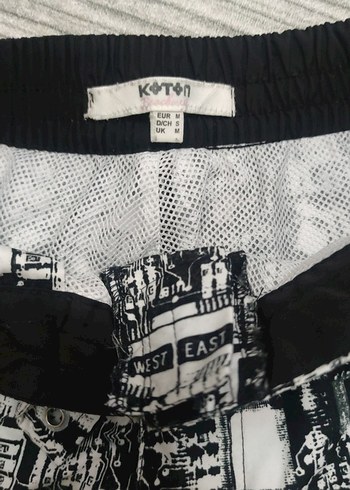 Desenli Gri erkek Deniz şortu - Görsel 2