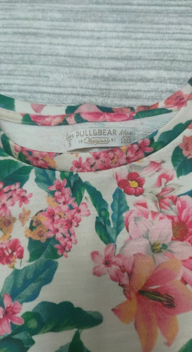 Çiçek Desenli Uzun Kollu sweatshirt - Görsel 4