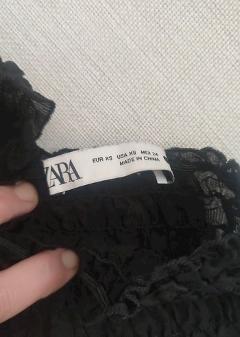 Dantel Detaylı Siyah Gotik Kadın Bluz - Görsel 4