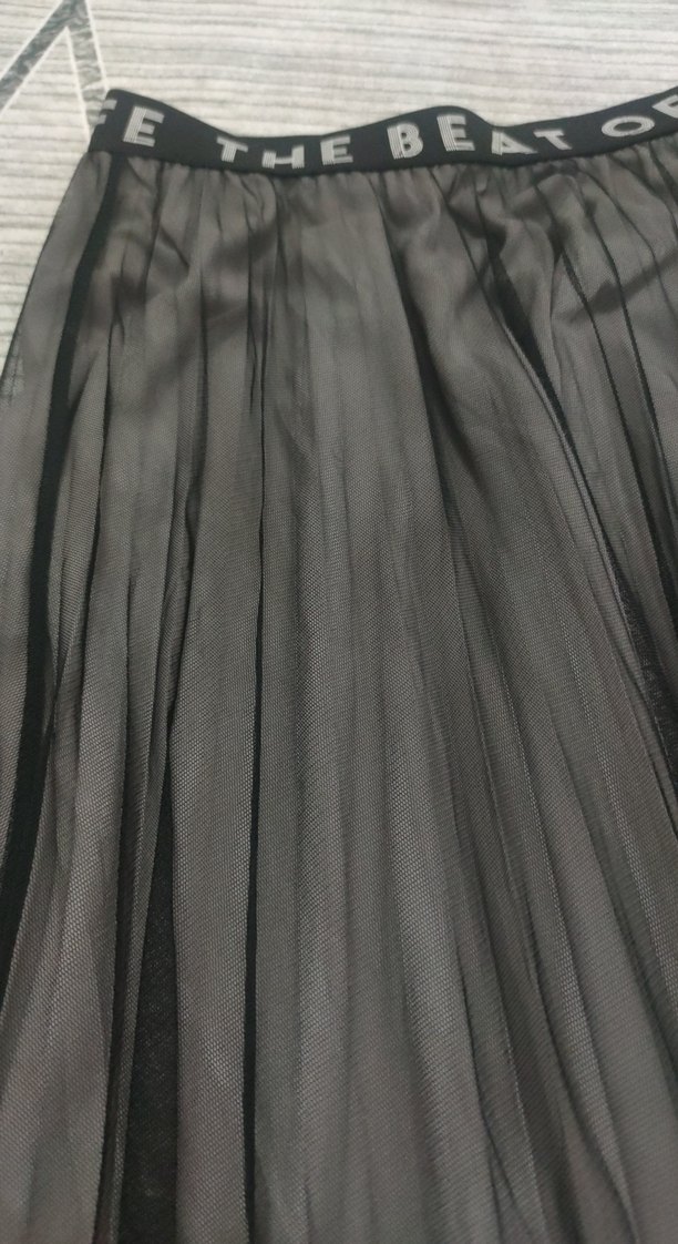 Siyah Pilili Uzun Gotik Kadın Etek - Görsel 2