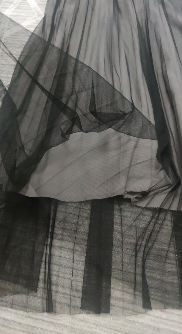 Siyah Pilili Uzun Gotik Kadın Etek - Görsel 3