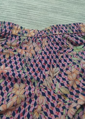 Pastel Renkli Kadın Piliseli Kumaş Pantolon - Görsel 6