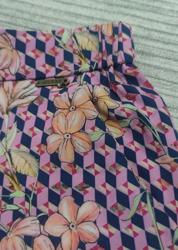 Pastel Renkli Kadın Piliseli Kumaş Pantolon - Görsel 3